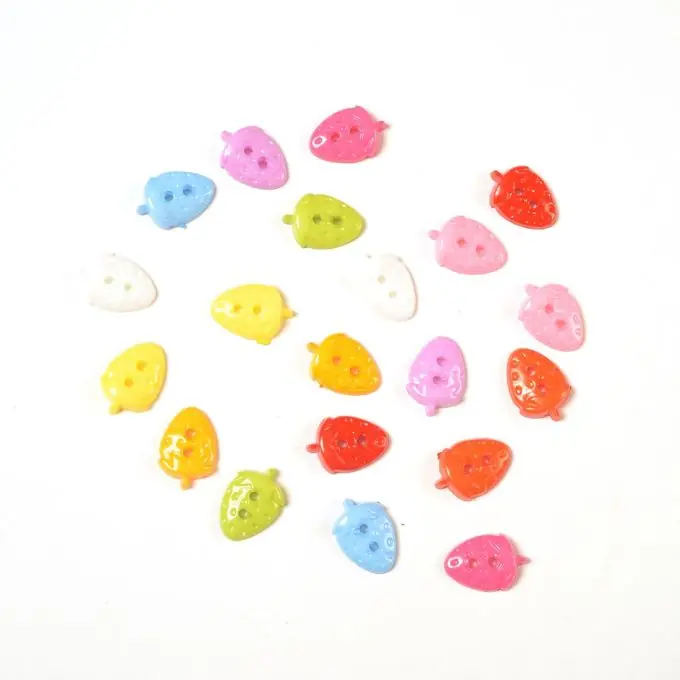 Knöpfe Erdbeere bunt Nur Für Kurze Zeit