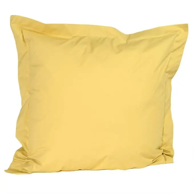 Quadratischer Kopfkissenbezug Perca, gelb Jetzt Zugreifen