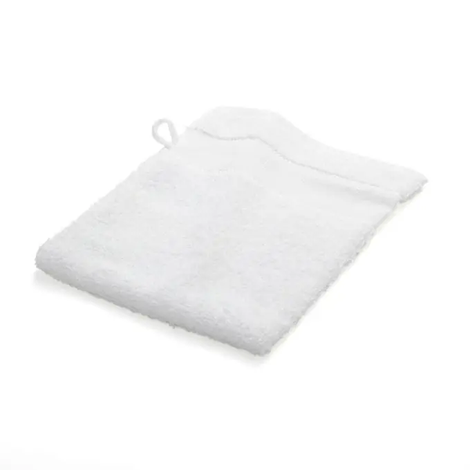 Waschhandschuh zum Besticken – Weiß Top-Qualität