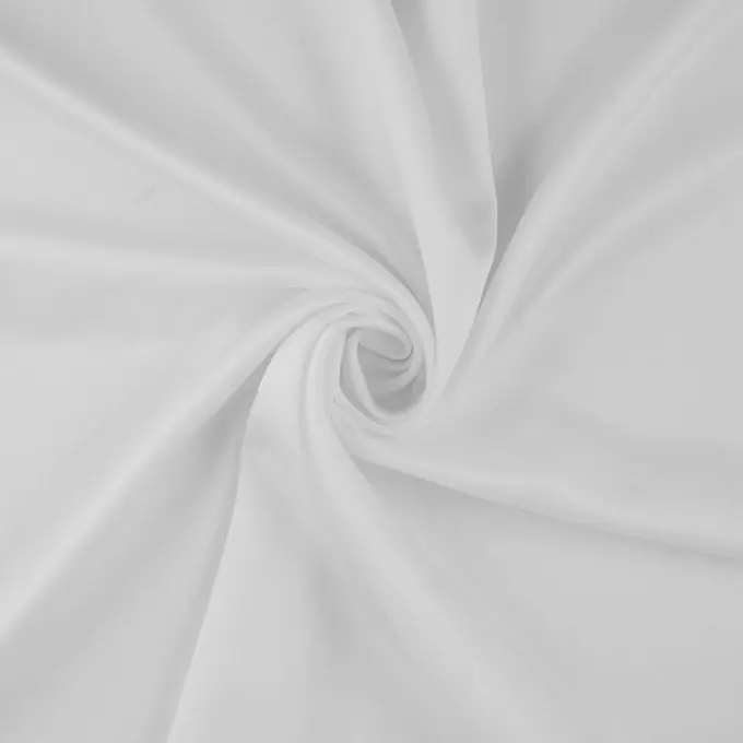 Einfarbiger Polyestersatin naturfarben Hochwertig