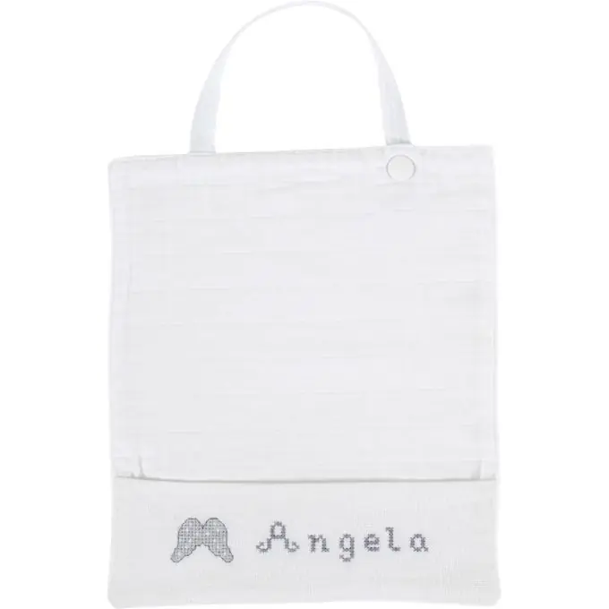 Stickerei-Lätzchen Weiß 3 Monate Original