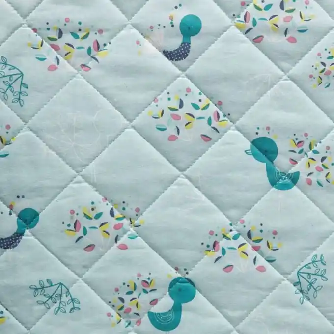 Steppstoff Peacock blau Heute Kaufen