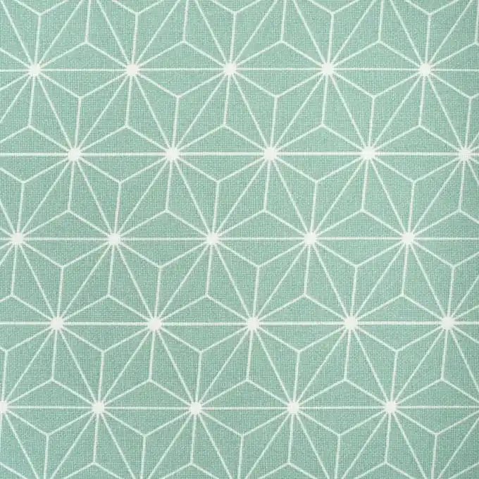 Kostenloser Rückversand Dicker Baumwollstoff, Stockholm-Origami blau