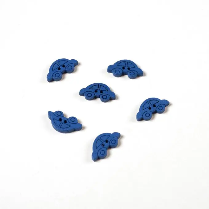 Knöpfe Auto blau Finale Aktion