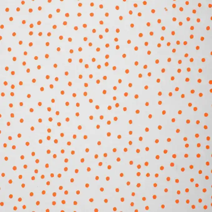 Popeline Punkte orange fluo Sofort Bestellen