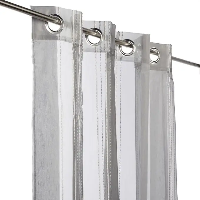 Günstig Vorhang Streifen grau