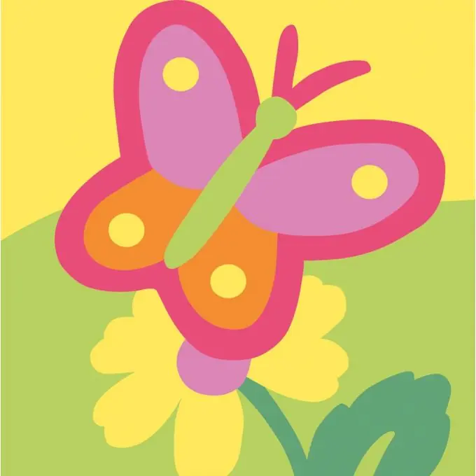 Premium Großloch-Stickset Schmetterling 15x15cm