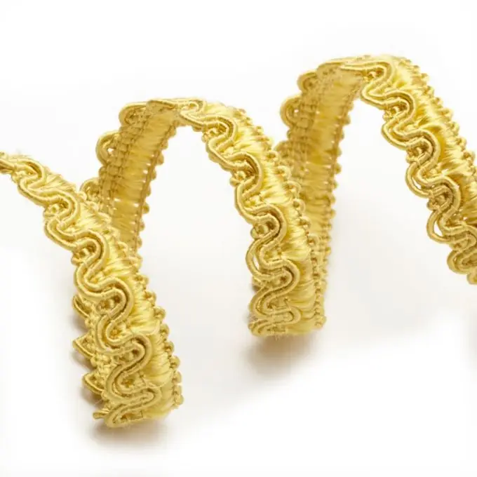 Borte glänzend gelb 11 mm Hochwertig