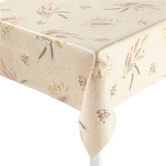 Solange Der Vorrat Reicht Schutztuch für den Tisch Getreide-Motiv