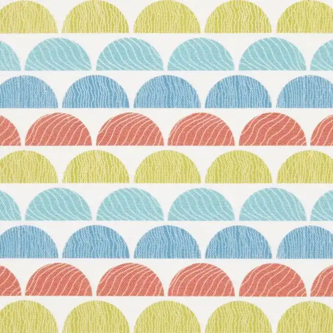 Dicker Baumwollstoff Schuppenmuster bunt Hochwertig