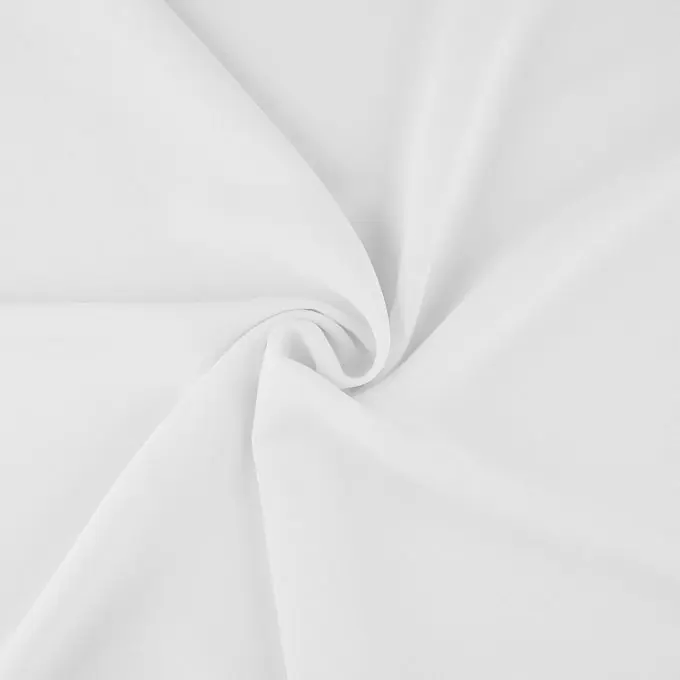 Heute Kaufen Crêpe-Stoff einfarbig weiss