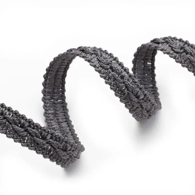 Posamentenborte, glänzend grau, 12 mm Rabatt