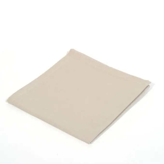 Leinenfarbene Tischserviette 40x40cm aus Baumwolle Finale Aktion