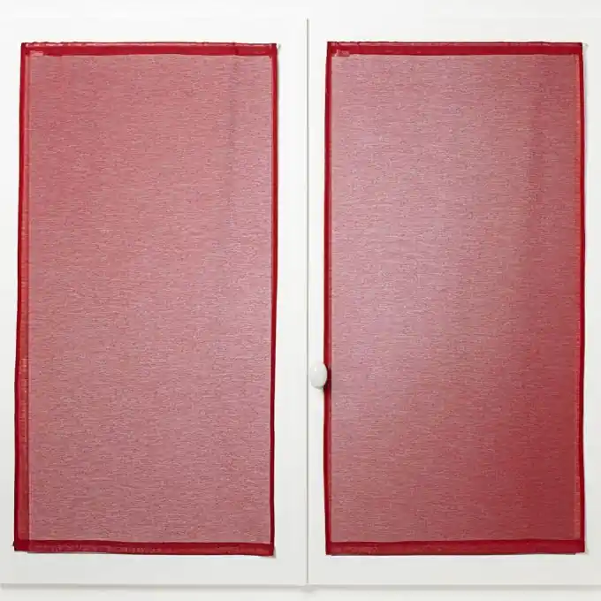 Kostenfreie Lieferung Uni Rubinrot Vorhänge Mémoire 60x120cm