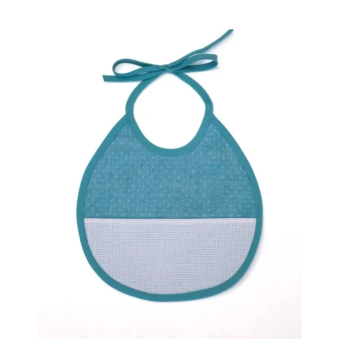 Stickerei-Lätzchen Blau 3 Monate Geld-Zurück-Garantie