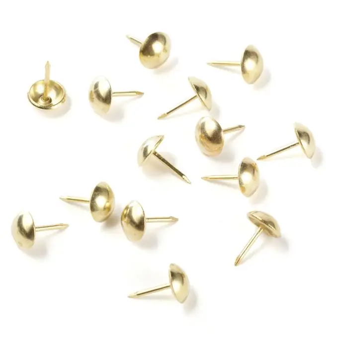 Polsternägel Messingfinish Ø11mm – Möbelrestaurierung Exklusiv