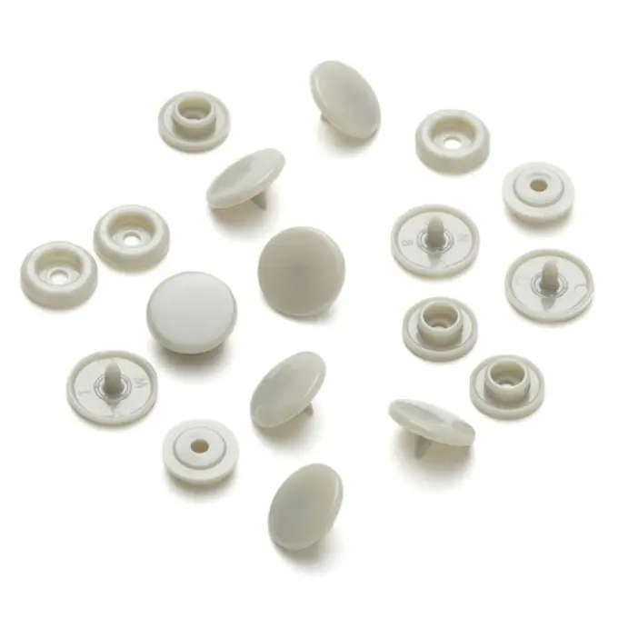 Markenprodukt Druckknöpfe Color Snaps, rund – Grau