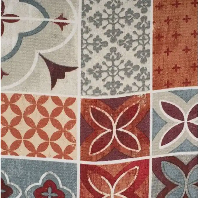 Köperstoff Karos rot Preiswert