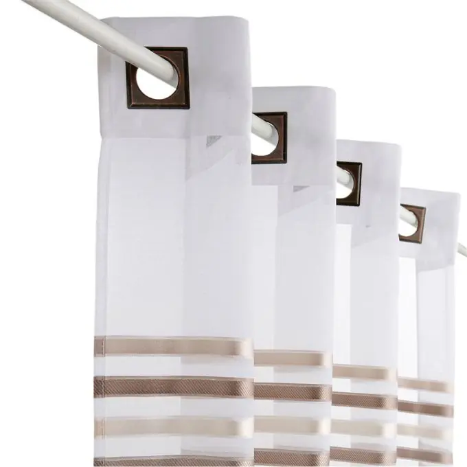 Versand Am Gleichen Tag Vorhang mit horizontalen Streifen 140×260 cm