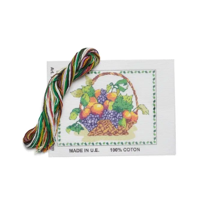 Stickset Korb mit Obst 15x20cm Preiswert