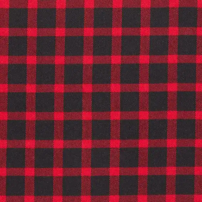 Kracherpreis Rote Karo-Flanellstoff, 145 cm Breite