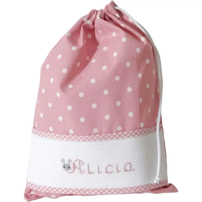 Sichere Zahlung Stickerei-Aufbewahrungstasche Rosa 27x37cm