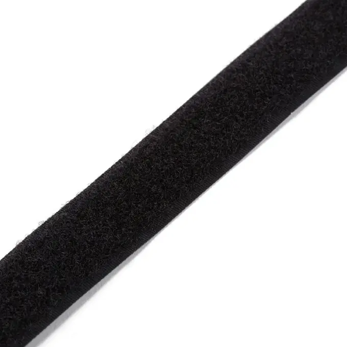 Klettband zum Aufnähen, 20 mm – Schwarz Schnäppchen