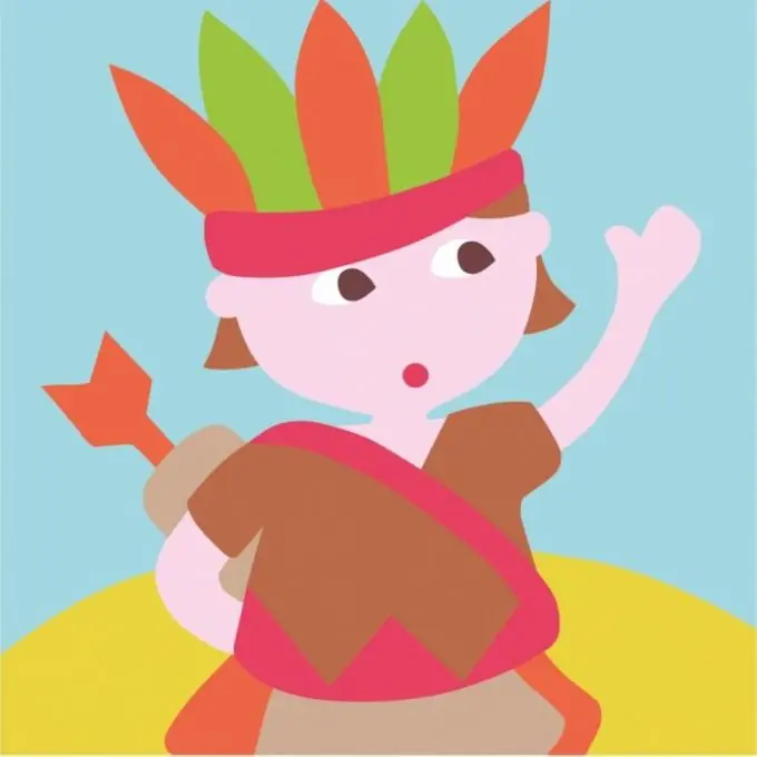 Markenware Kanevas-Set mit großen Löchern Indianer