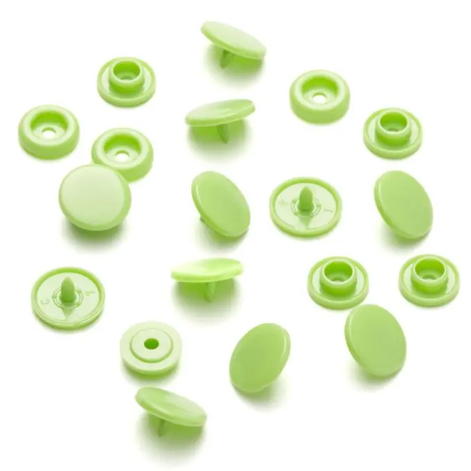 Druckknöpfe Rund Color Snaps – Hellgrün Sale