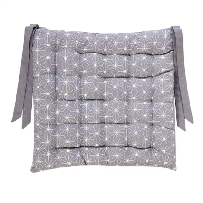 Knallerangebot Graphik Stuhlkissen 40x40cm Grau