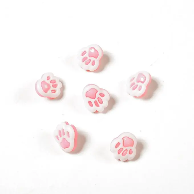 Mengenrabatt Knöpfe Katzenpfote rosa