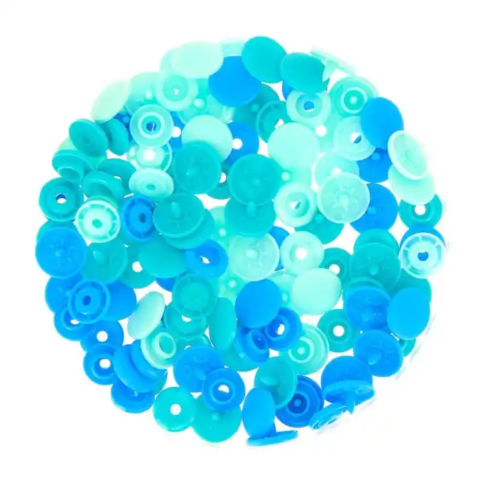 Angebot Druckknöpfe Color Snaps, blau