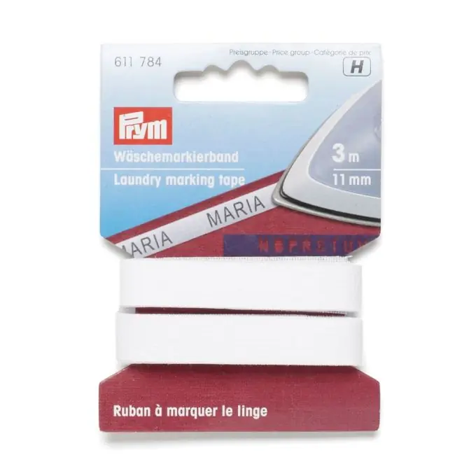 Markenprodukt Aufbügelbares Markierungsband für Textilien, 3 Meter lang