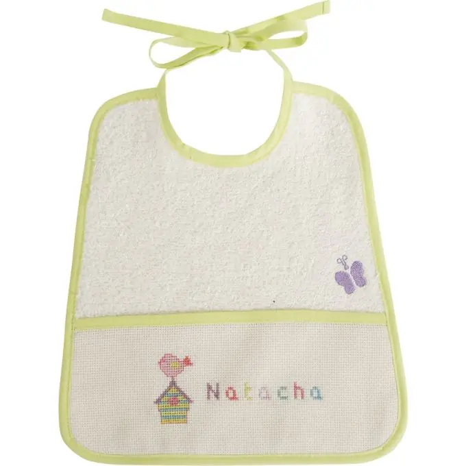 Echt Stickerei-Lätzchen Frottee 6 Monate