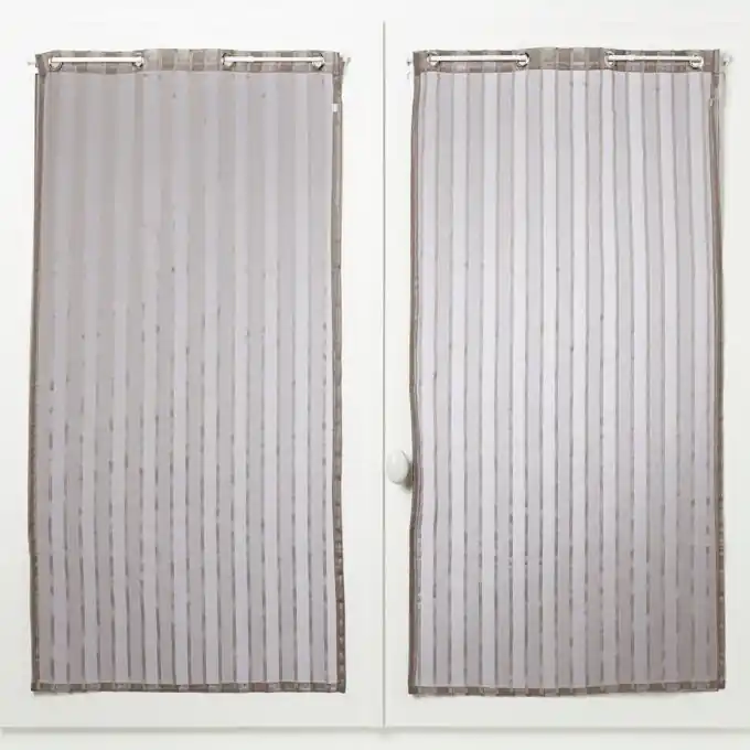 Streifenvorhänge 60x120cm – Dekorativ – Paire de Vitrages Preisreduziert