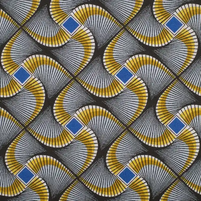 Afrikanischer Wax-Stoff, blau Neuheit