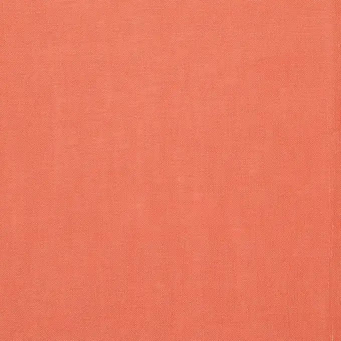 Einfarbiger Leinenstoff orange Geprüft