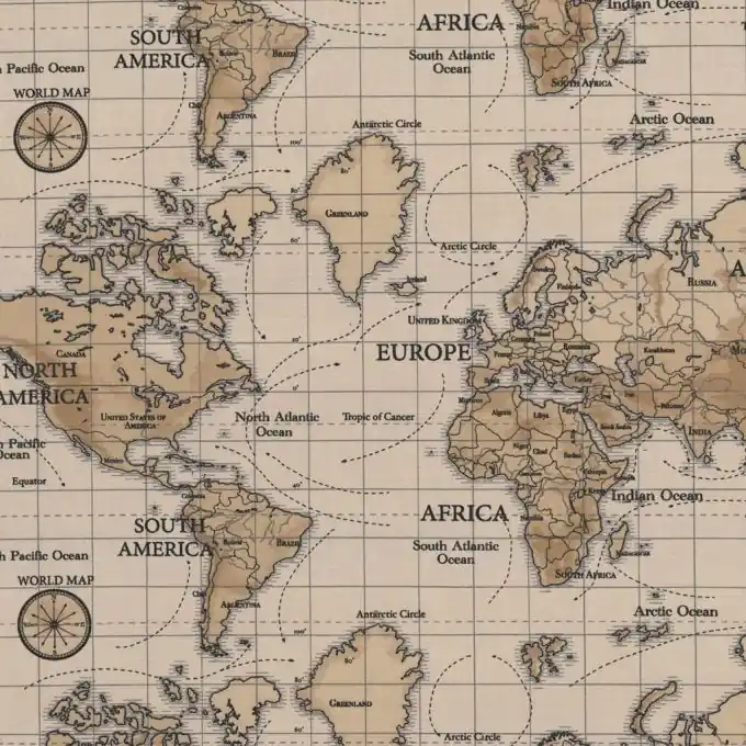 Top-Preis Dicker Baumwollstoff Maps