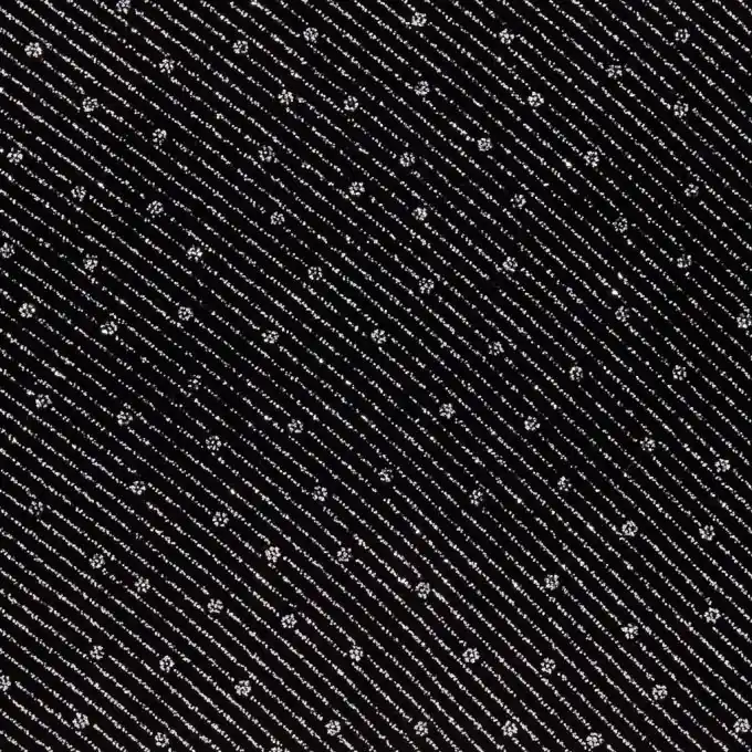 Samtstoff mit Silberstreifen 147 cm Breite Sonderaktion