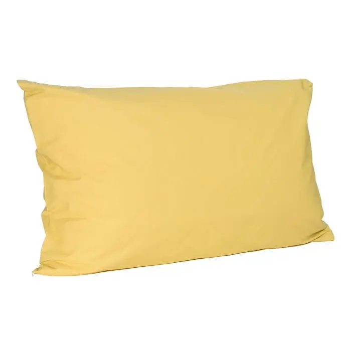 Rechteckiger Kopfkissenbezug aus Baumwoll-Perkal, gelb Kracherpreis