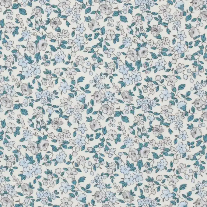 Baumwollstoff Léonie kleine Blumen beige 160cm Breite Neue Ware