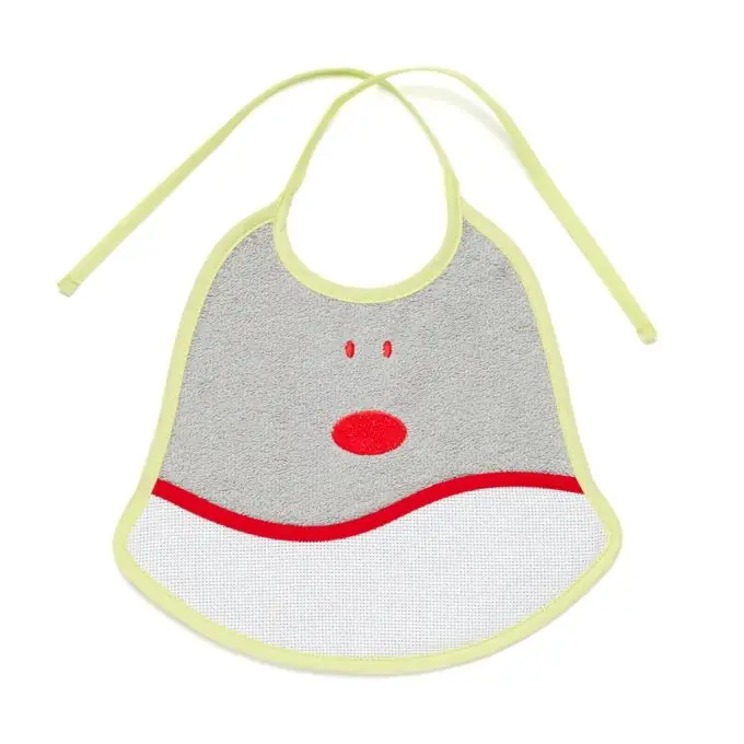 Bestickbares Lätzchen 28x26cm 6 Monate Zertifiziert