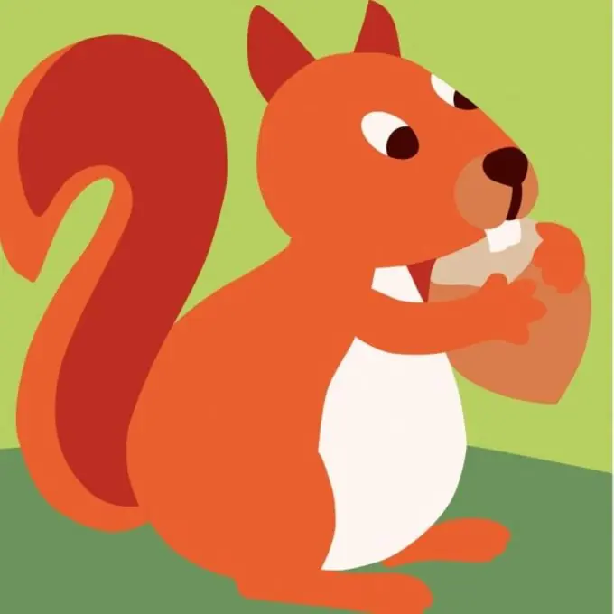 Solange Der Vorrat Reicht Kanevas-Set mit großen Löchern, Eichhörnchen