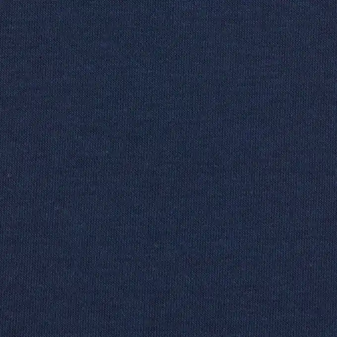 Baumwoll-Sweatshirtstoff, einfarbig marineblau Premium
