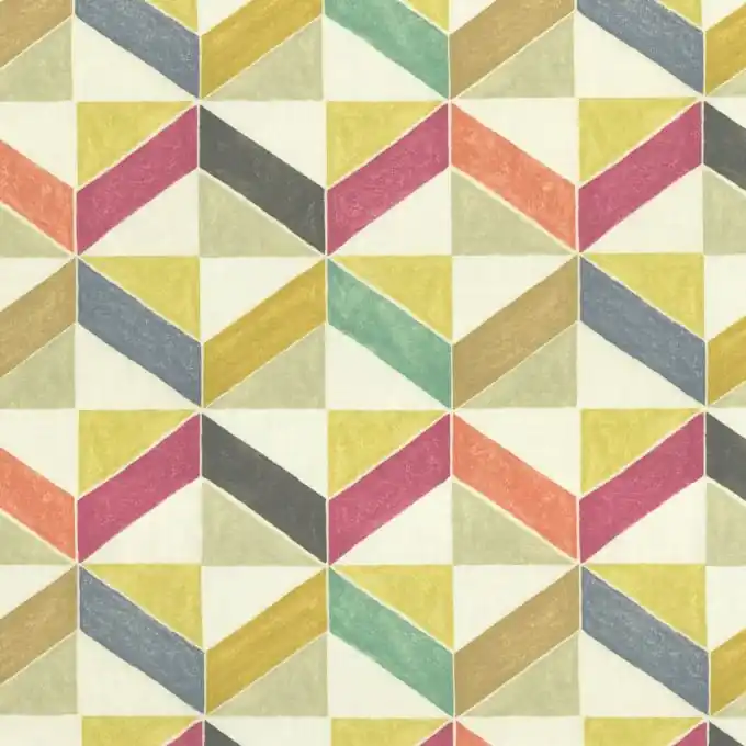 Rabatt Dicker Baumwollstoff Geomuster