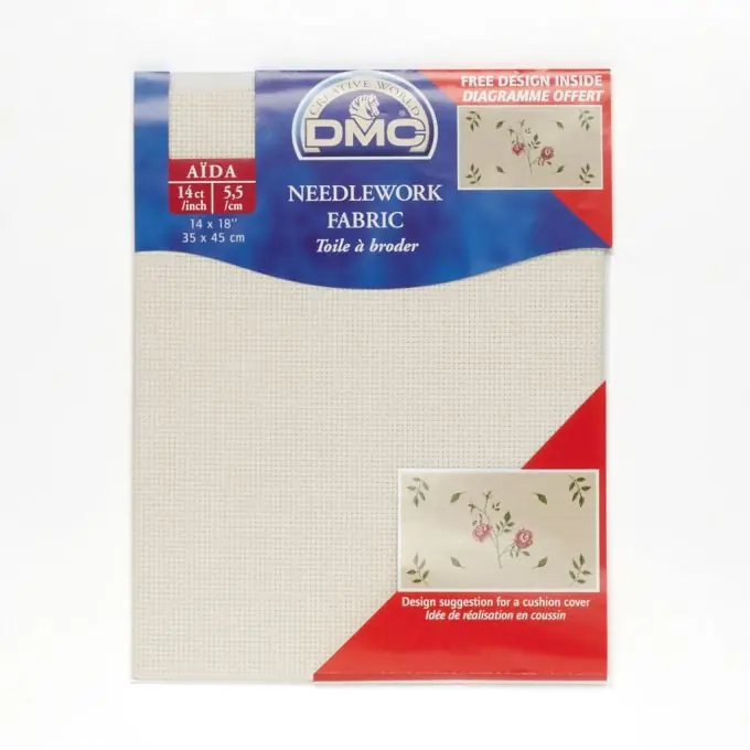 Top-Qualität Leinwand Aïda 5,5 Kreuzstiche/cm zum Sticken 35x45cm – Weiss