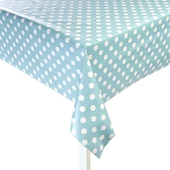 Wachstuch bedruckt mit Punkten Schneller Versand