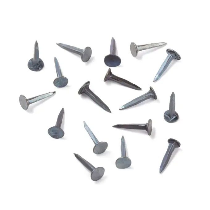 Flachkopfnägel mit Stahl-Finish, blau Neu Im Sortiment