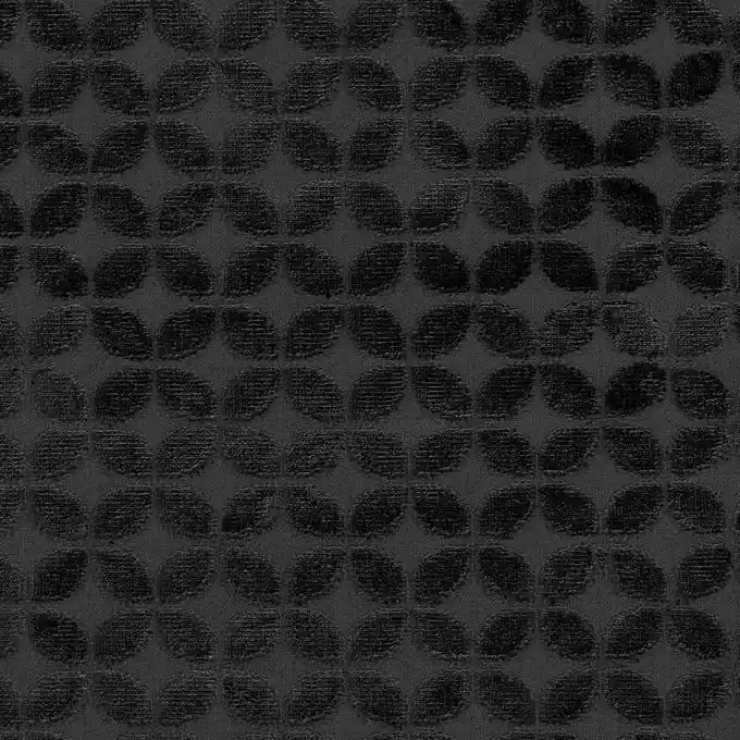 Jacquard Samtstoff Kugel schwarz Highlight