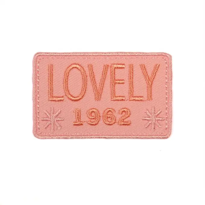 Bügelbild Lovely 1962 rosa Neue Kollektion